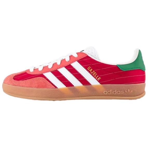 Кроссовки adidas originals GAZELLE для скейтборда Низкие Красные Белые Зеленые кроссовки
