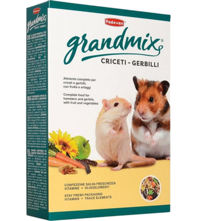 Падован Grandmix Criceti-Gerbilli Корм для хомяков и песчанок 400гр.