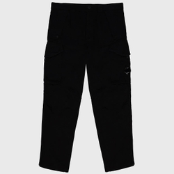 Брюки C. P. Company Black Stretch Sateen Loose Fit Cargo Pants Black
