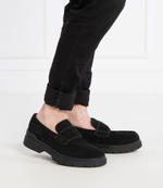 Кожаные мокасины ryan_mocc_sd HUGO - черный(50517013)