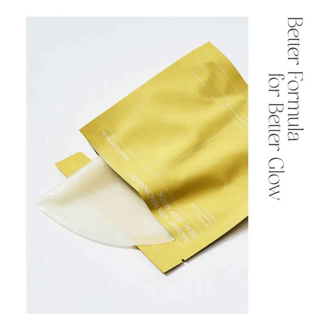 Гидрогелевая маска Biodance Radiant Vita Niacinamide Real Deep Mask желтая