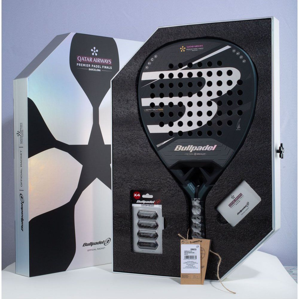 Ракетка для падела BULLPADEL Vertex 05 TF 25, 495197, для проф. и любителей, стекловолокно, черный