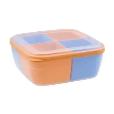 Контейнер для СВЧ 2,2л квадратный (менажница) (комплект 18 шт)