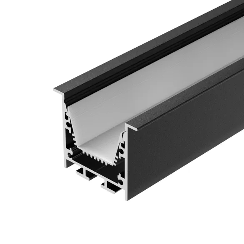 Профиль LINIA45-F-TRAY-2000 BLACK (Arlight, Алюминий) 062191