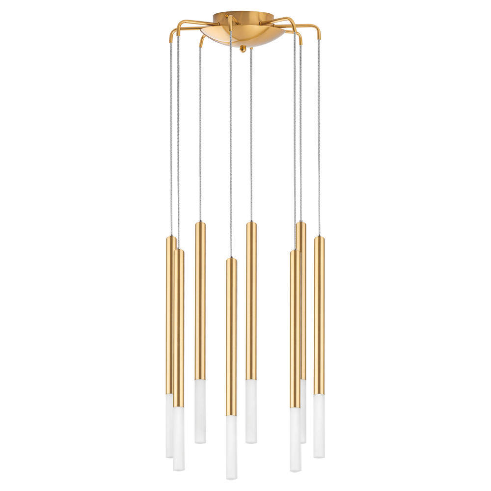 L8T747133 Люстра TUBO LED 40W 2000LM 360G ЗОЛОТО 3000K (574733+747133 (8 шт)