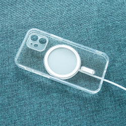 Прозрачный чехол с беспроводной зарядкой Magsafe для телефона iPhone 12 и 12 Pro