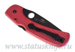 Нож Spyderco Goddard Red FRN 4V Blade Exclusive C16FPRDBKфотография - 8
