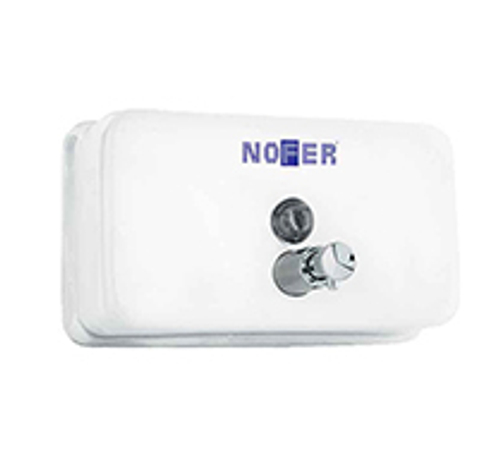 Диспенсер для мыла с кнопкой 1200 мл. нерж. сталь INOX 03002.W белый