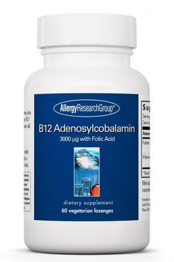 B12 Adenosylcobalamin 3,000 mcg 60 lozanges Allergy Research Group