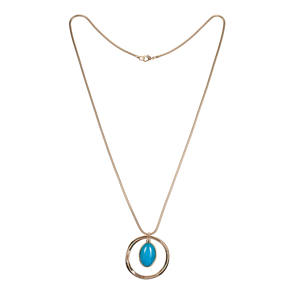 Колье Fiore Luna TURQUOISE OPAL LN5142 BL/G