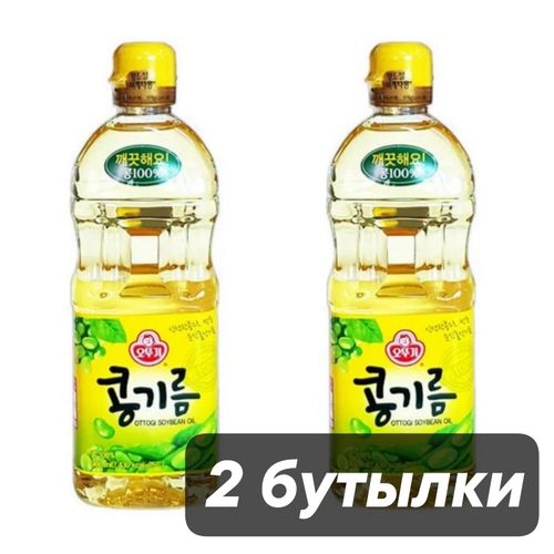 Масло соевое Ottogi рафинированное 900 мл, 2 шт