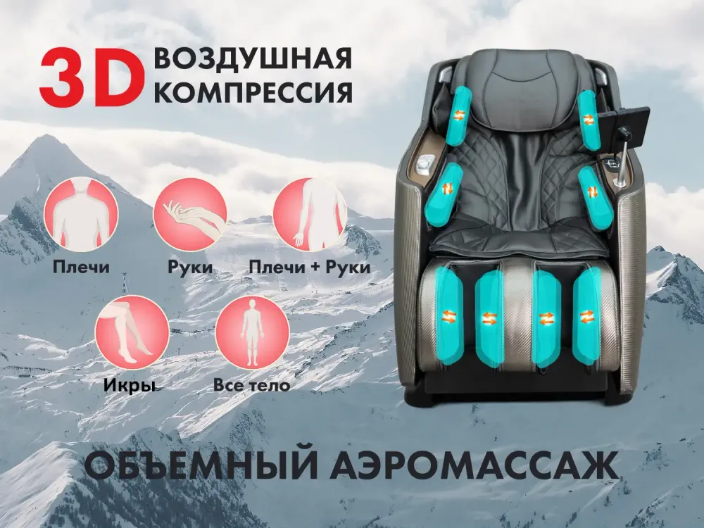 Массажное кресло FUJIMO KENKO F623 Business Edition Графит