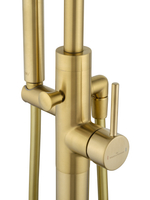 Смеситель для ванны напольного монтажа WONZON & WOGHAND STICK, Брашированное золото (WW-88649017-BG)