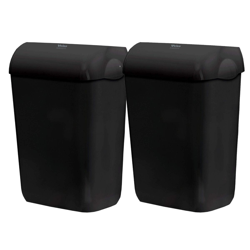 Мусорное ведро пластиковое Veiro MaxBin черное (2 ведра х 43 л)