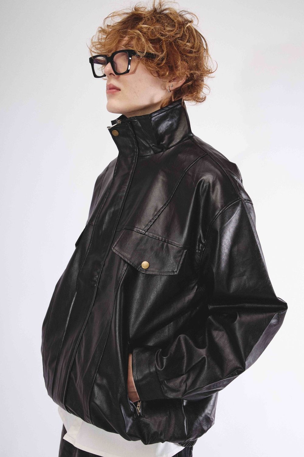 Куртка БИЧ Кожанка Винтажная черная