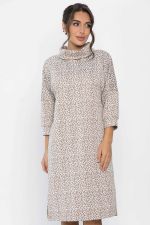 Платье трикотажное Никс (бежевый лео) П14279-4М LT Collection