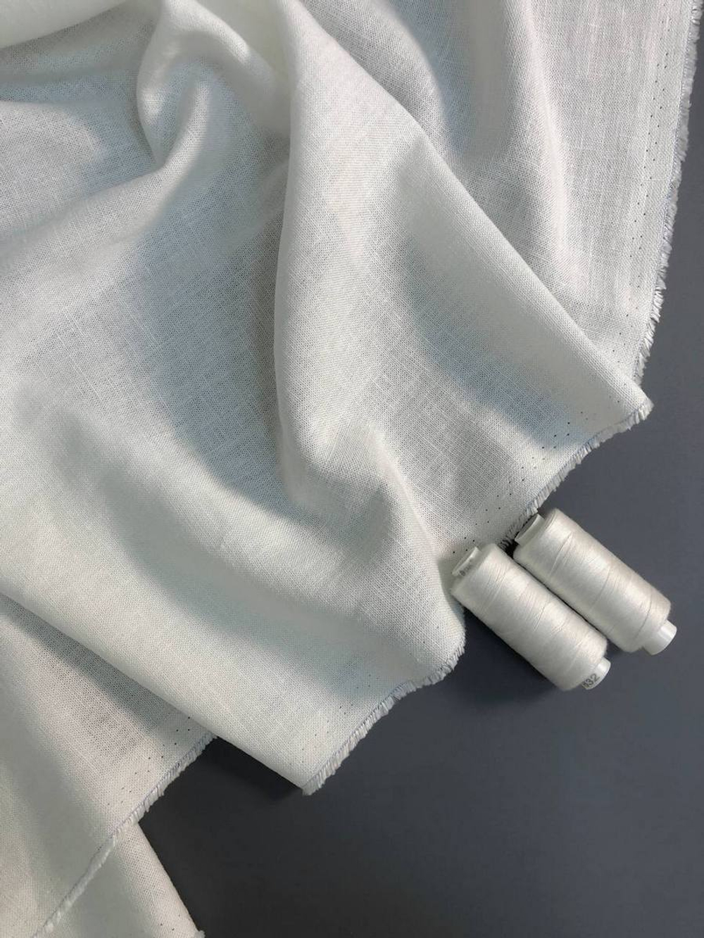 Плательная лен, молочный NB#144