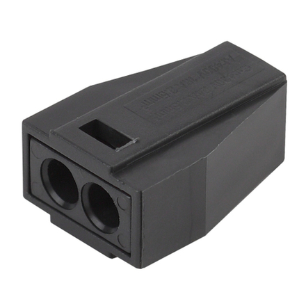 Клемма ЭРА NO-224-52 с пастой серия 302 2 отверстия 0.5-2.5 мм2 упаковка 100 шт