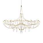 Подвесная светодиодная люстра Loft It Mira 10589/900 Gold Asfour