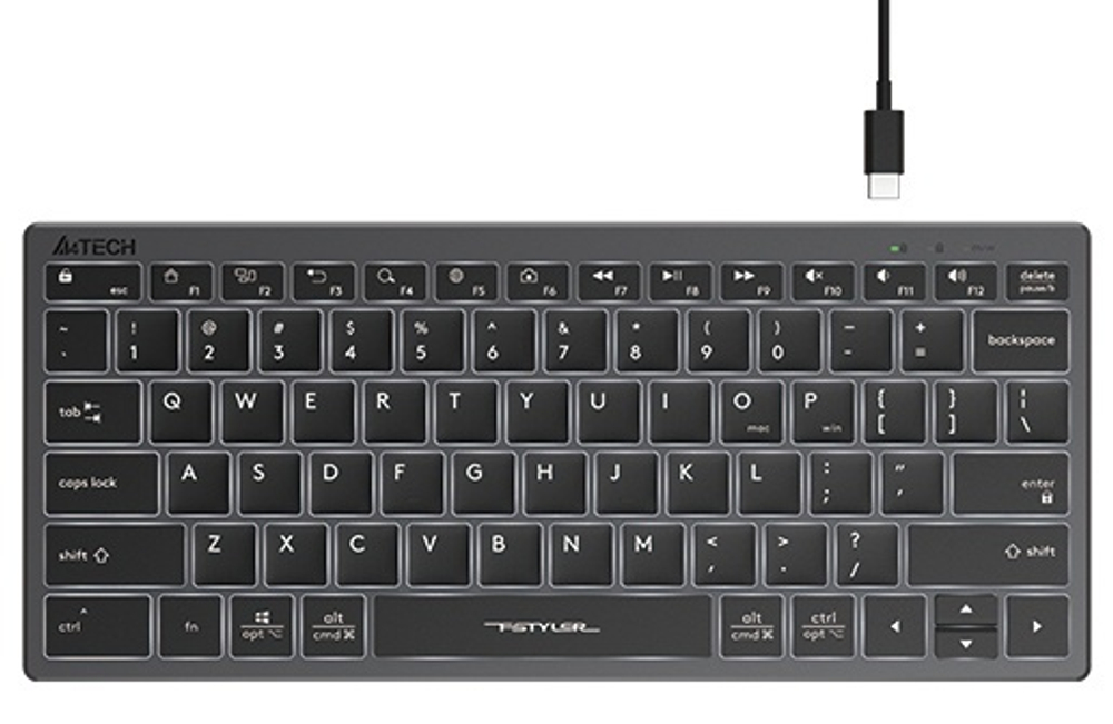 Клавиатура A4Tech FX61 серый