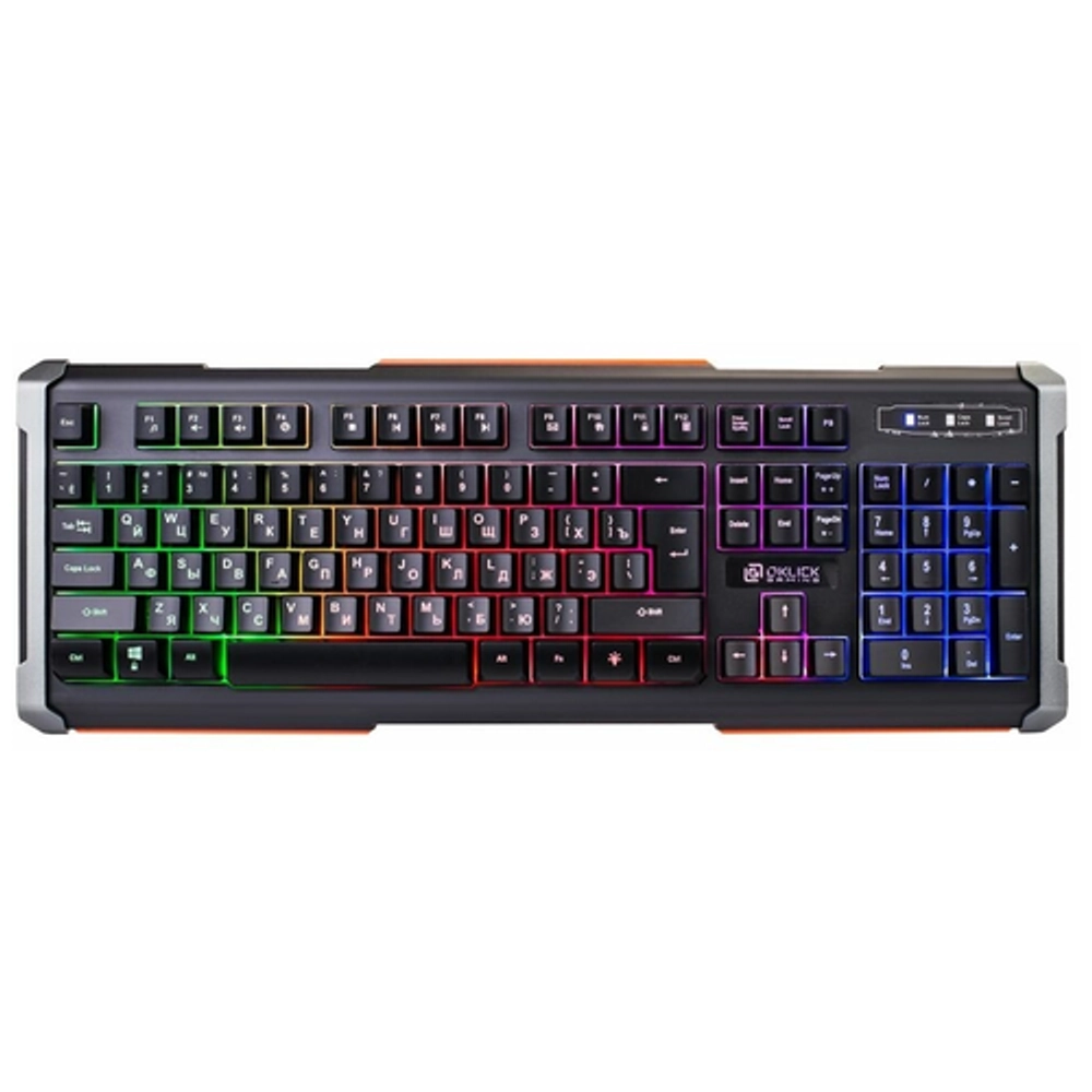 Клавиатура Оклик 717G, черный/серый