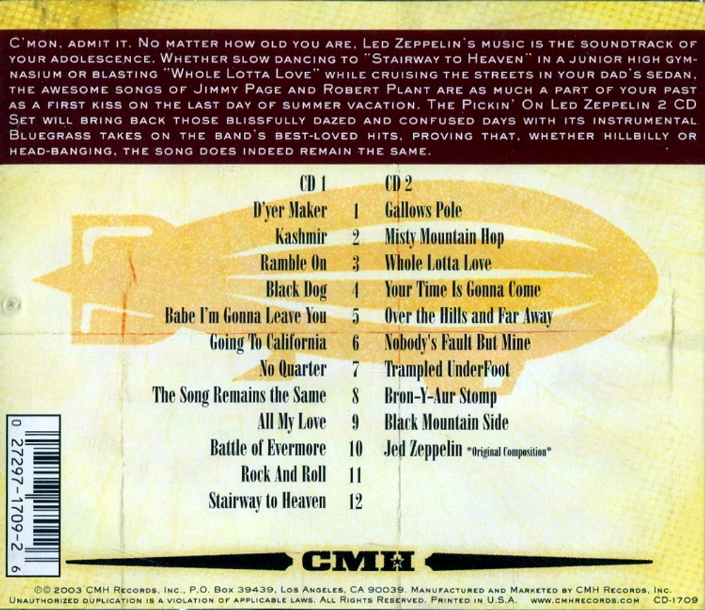 Сборник / Pickin' On Led Zeppelin Vol. 1 & 2 (2CD)