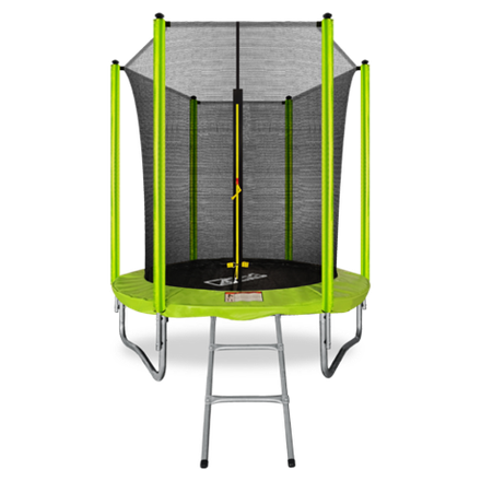 ARLAND Батут 6FT с внутренней страховочной сеткой и лестницей (Light green)