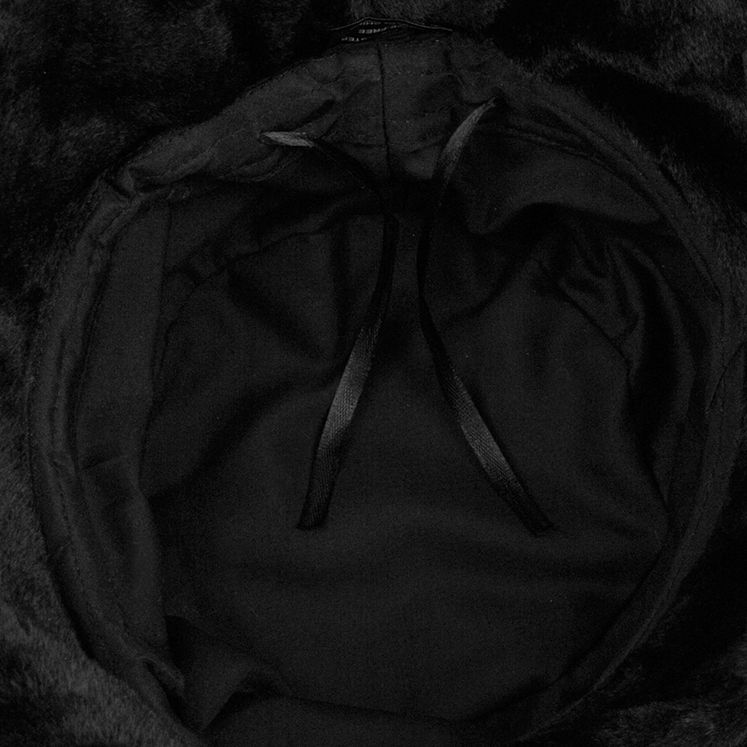 Панама STREET Плюш экомех, черный