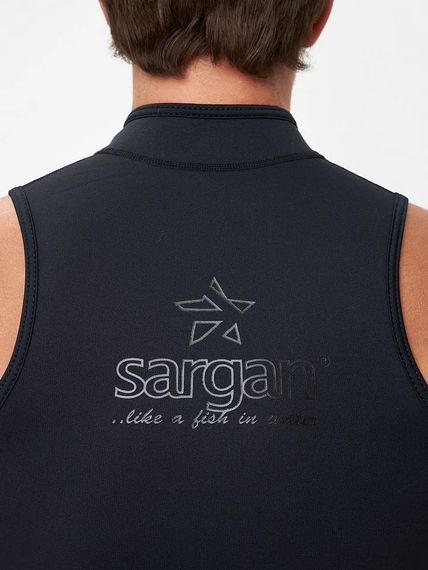 Жилет на молнии Sargan Black King men 2 мм черный