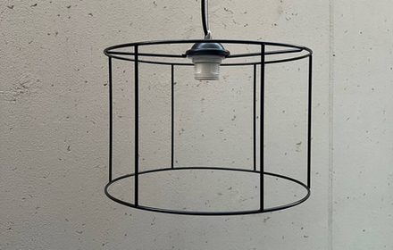 Цилиндр каркас для светильника, ЧЁРНЫЙ