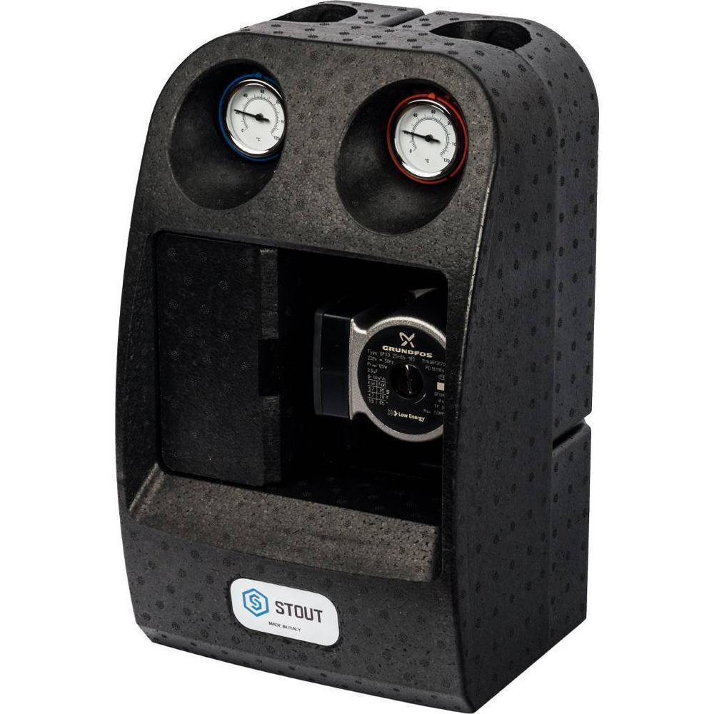 Насосная группа со смесителем 1"с насосом Grundfos UPSO 25-65