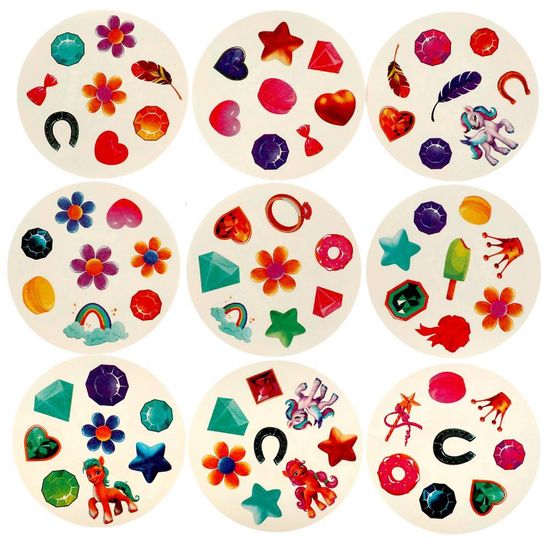 Настольная игра. Милые пони. Мегадубль с круглыми карточками. 150х150х30 мм. Умные игры