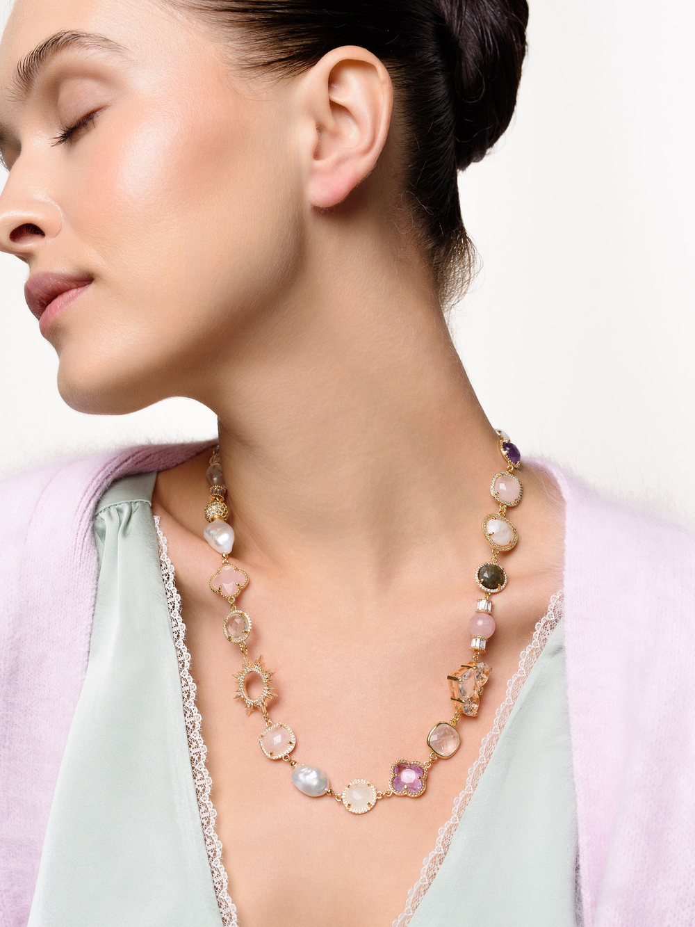 Колье "Harmony colors" Gold