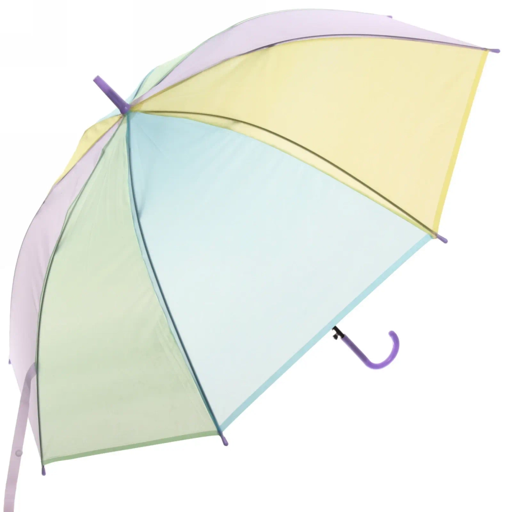 Зонт детский полуавтомат «Ultramarine - Радуга», пастель, 8 спиц, d-92, в сложе. виде 71см●