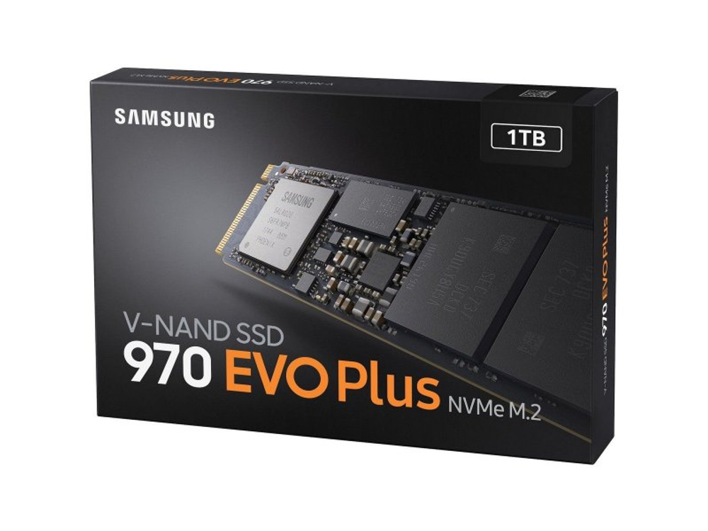 SSD накопитель Samsung 970 EVO Plus 1ТБ, M.2 2280, PCIe 3.0 x4, NVMe [MZ-V7S1T0B/AM]