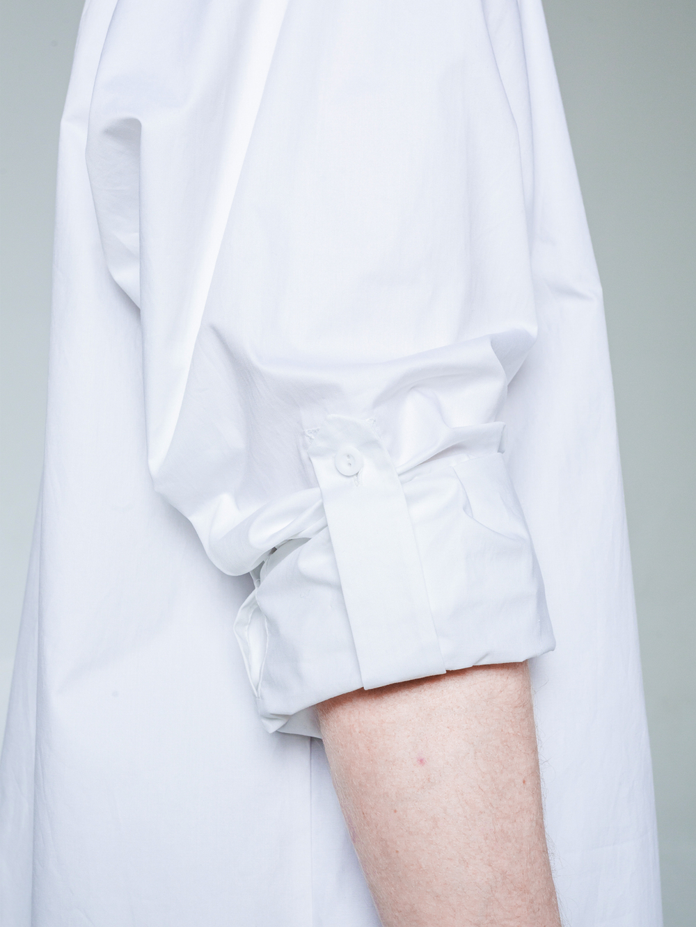 Рубашка "Калина" с окрашиванием. Бело-красная