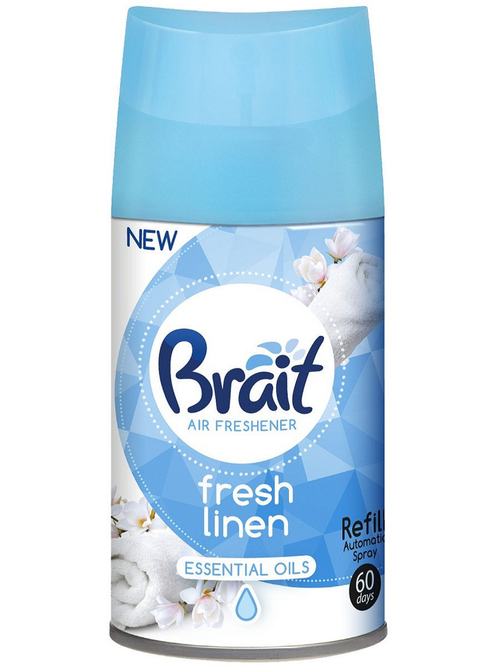 ОСВЕЖИТЕЛЬ ВОЗДУХА BRAIT FRESH LINEN 300МЛ 3939