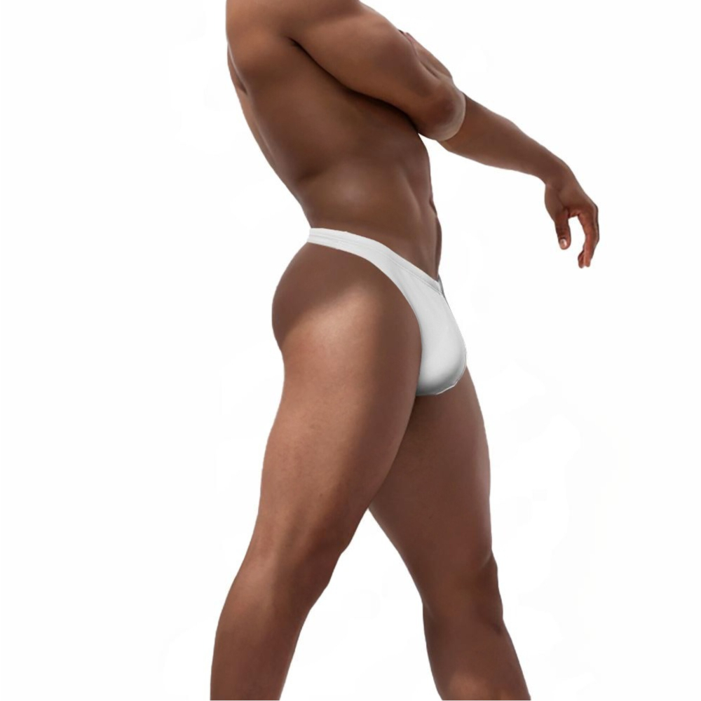 Мужские плавки стринги белые JESSBORN JB6601-1