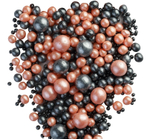 Шарики кранч Персик черный микс 100 гр.