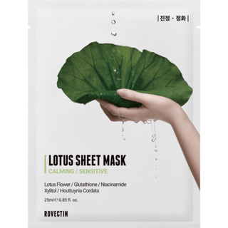 Rovectin Calming Lotus Sheet Mask успокивающая тканевая маска для лица с экстрактом лотоса