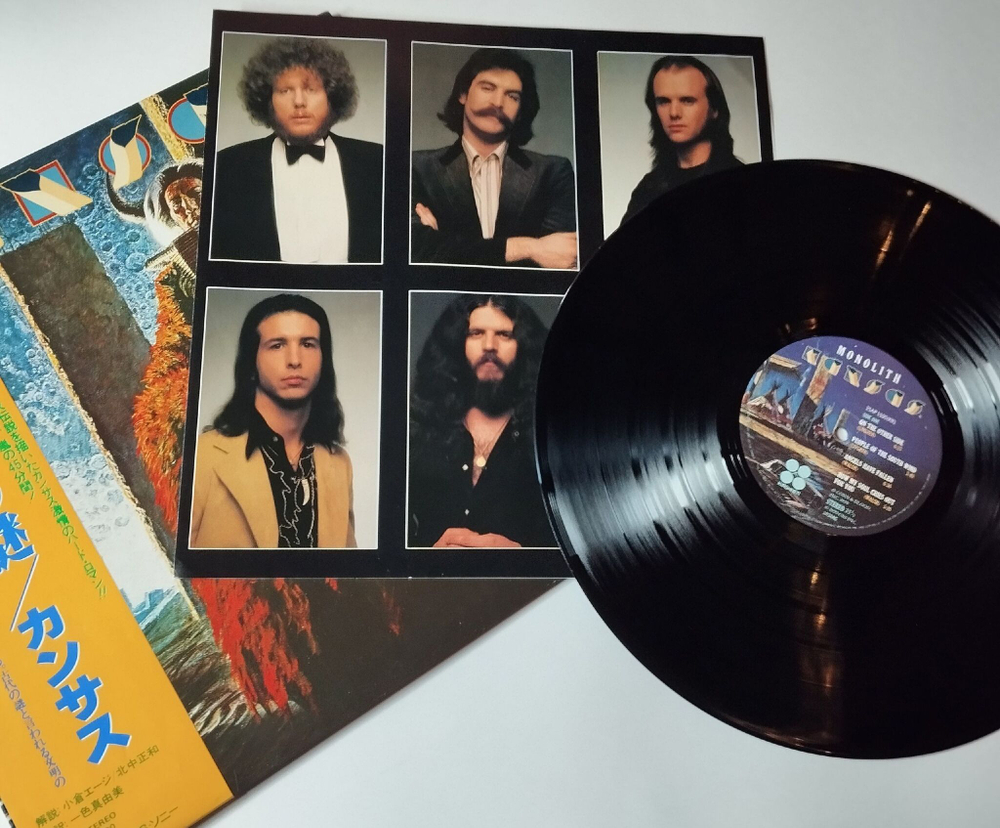 Винтажная виниловая пластинка LP Kansas Monolith (Japan 1979) (Obi) People Of The South Wind 25AP 1590