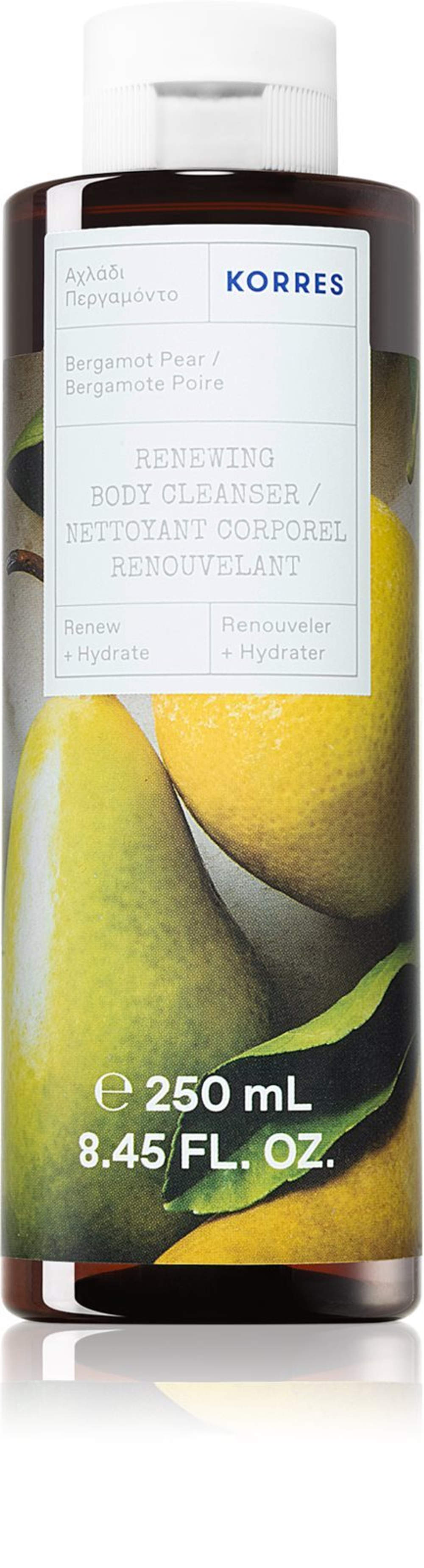Korres Bergamot Pear - нежный гель для душа /   250  ml  / GTIN 5203069094477