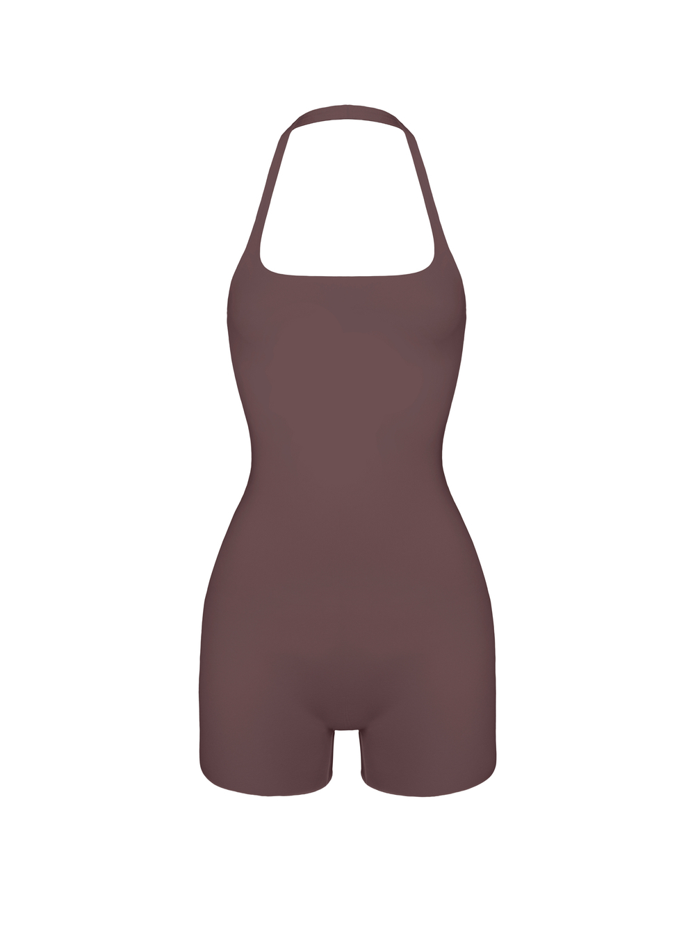 chocolate halter overall