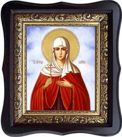 Лариса Готфская Святая мученица. Икона на холсте в киоте