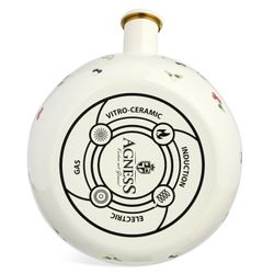 ЧАЙНИК AGNESS ЭМАЛИРОВАННЫЙ СО СВИСТКОМ СЕРИЯ "CELEBRATION", 2,2Л, ИНДУКЦИОННОЕ ДНО