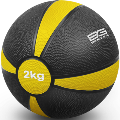 Медбол резиновый BRONZE GYM, 2 кг.