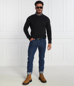Хлопковый свитер multi htr merino crew neck Tommy Hilfiger - черный(MW0MW33100)