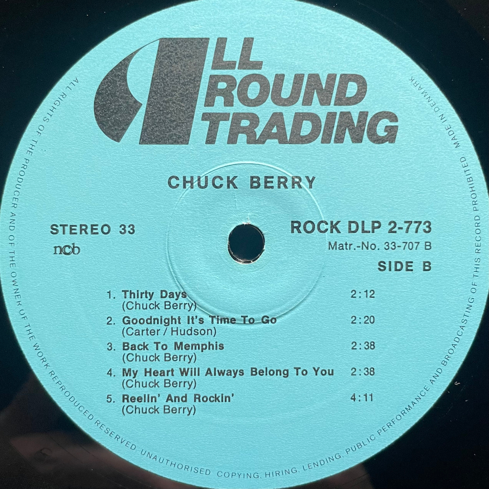 Chuck Berry ‎– Back In The USA 2LP (Дания)