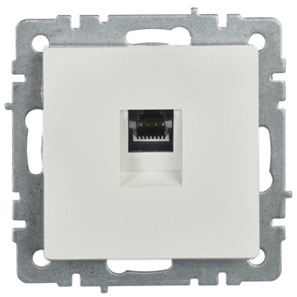 BRITE Розетка компьютерная RJ45 кат.6 РК11-БрБ белый IEK