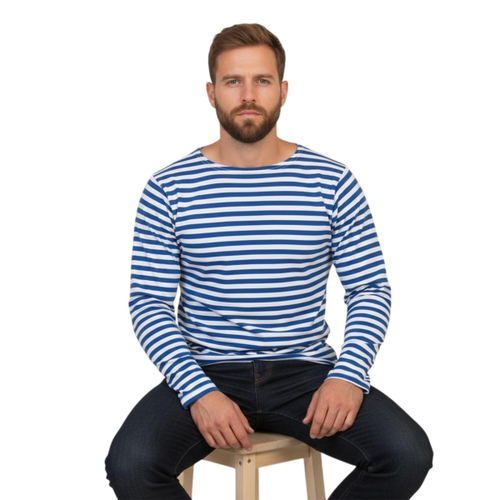 Уставная тельняшка ВДВ летняя, с длинным рукавом